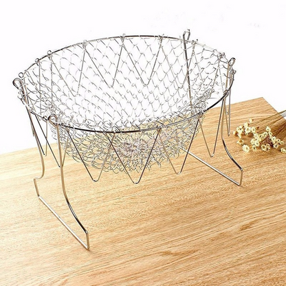 Foldable Stainless Steel Fry Basket